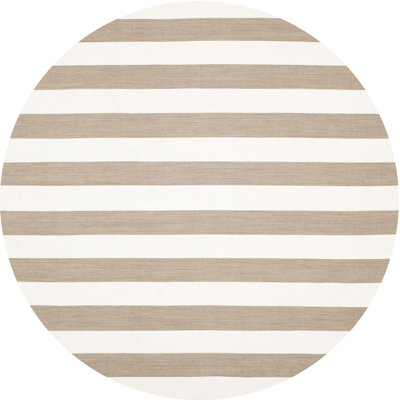 Tapis contemporain brun / blanc