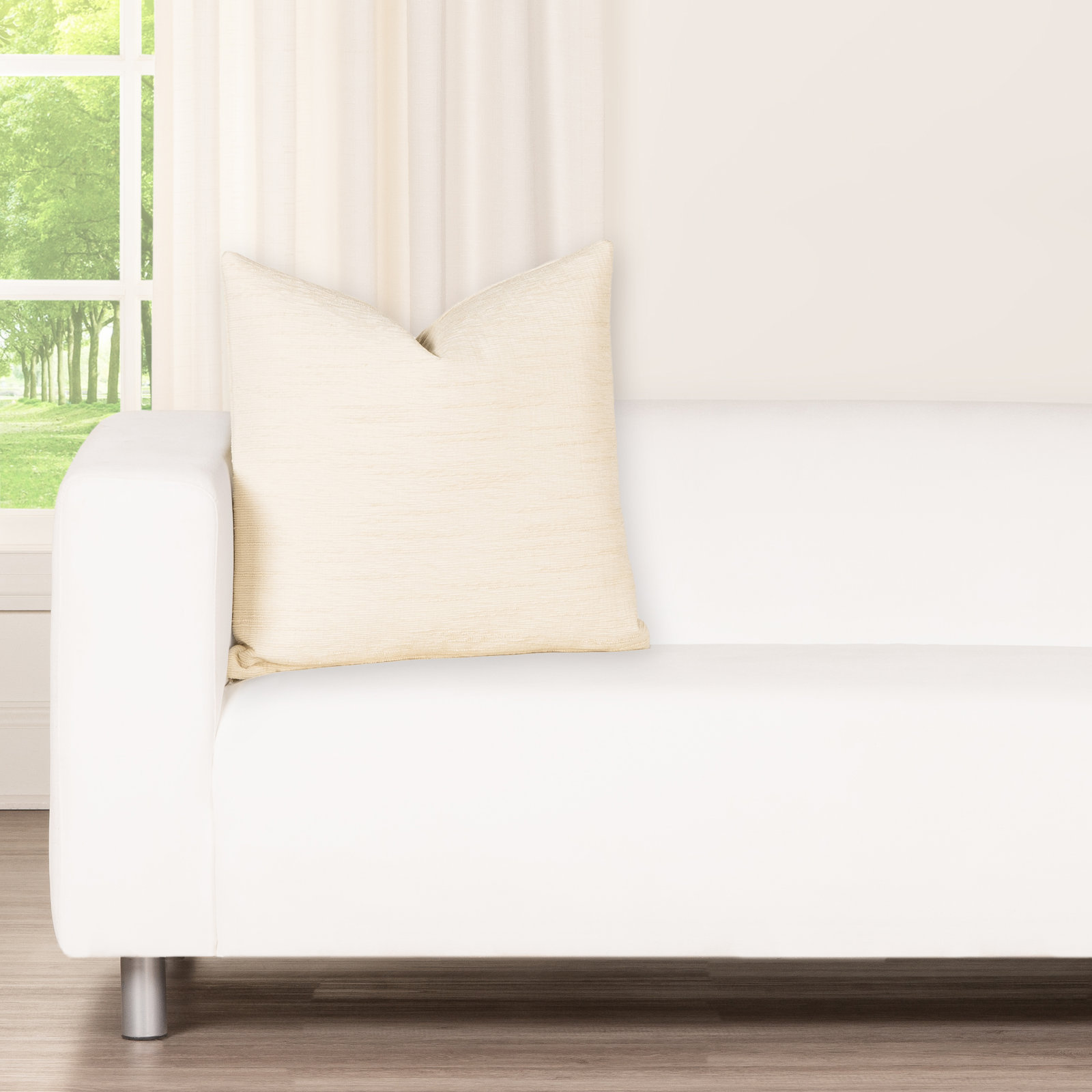 Throw Pillow, Cream, Polyester, Square 16"