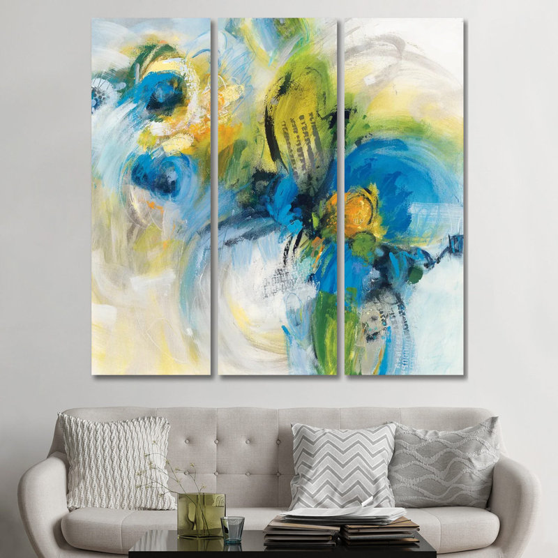 «Twirlwind», ensemble d'art mural sur toile tendue (ensemble de 3)