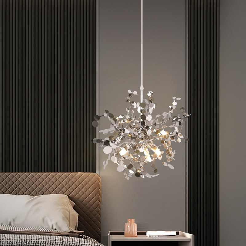 Ryley 3 - Light Unique/Statement Chandelier, Silver, Silver