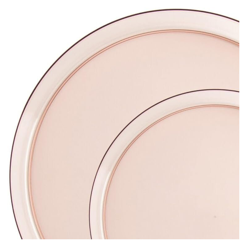Assiettes plates en plastique transparent 10 pouces, Ensemble de 100