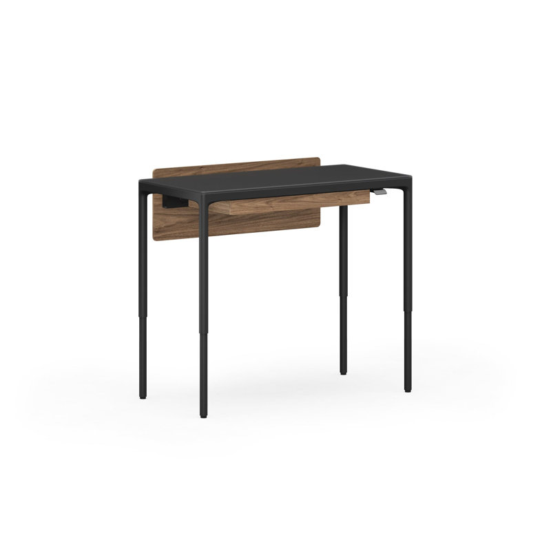 Luma Office - Adjustable Back Panel - Small - Natural Walnut, 14" H x 38.5" W x 3.5" D