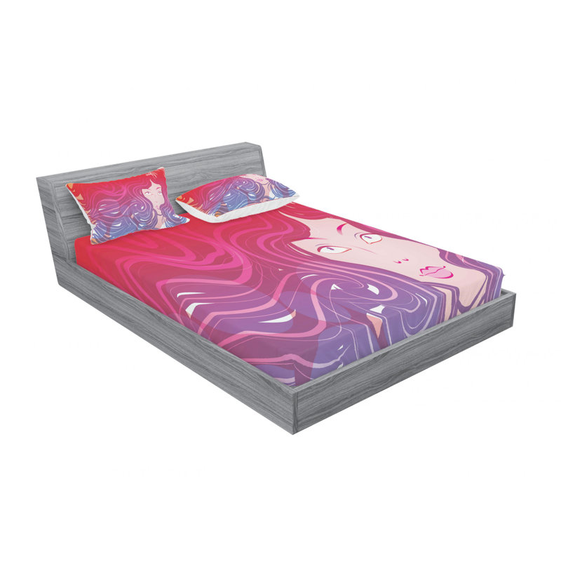 Microfiber Sheet Set, Queen Sheet Set with Fitted Sheet
