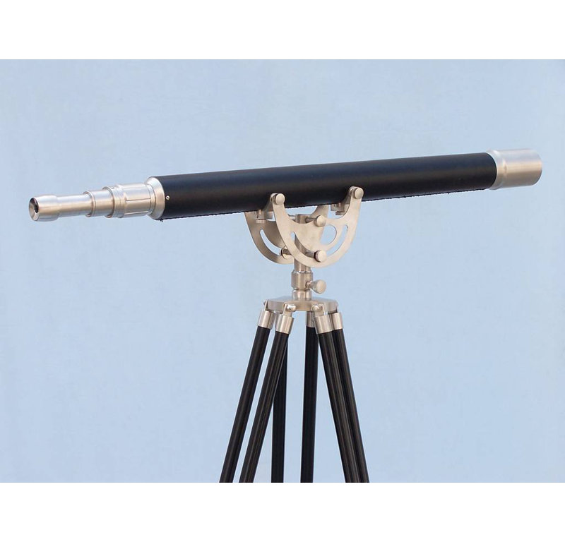 Delaware Entertainment Decorative Telescope, Black/Silver