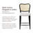 Maven Lane Vera Counter Stool with Fabric Upholstery-106229569-124063193-124063196