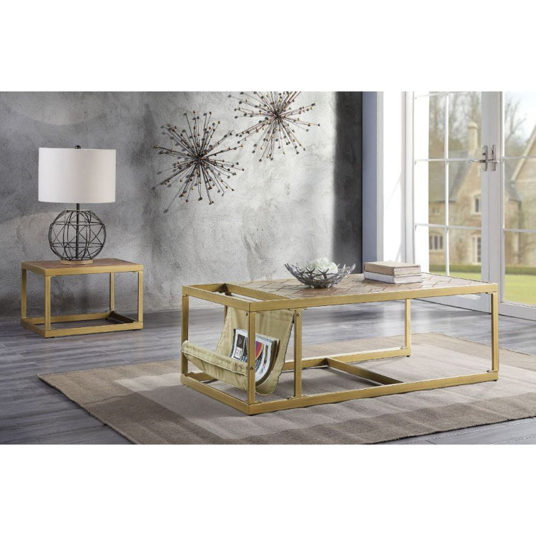 Ensemble de tables basses 2 pièces Akshaye