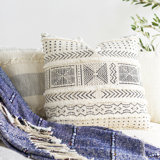 Azibo Geometric Cotton Throw Pillow
