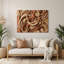 «Biomorphic Abstraction 2», art mural en métal brun