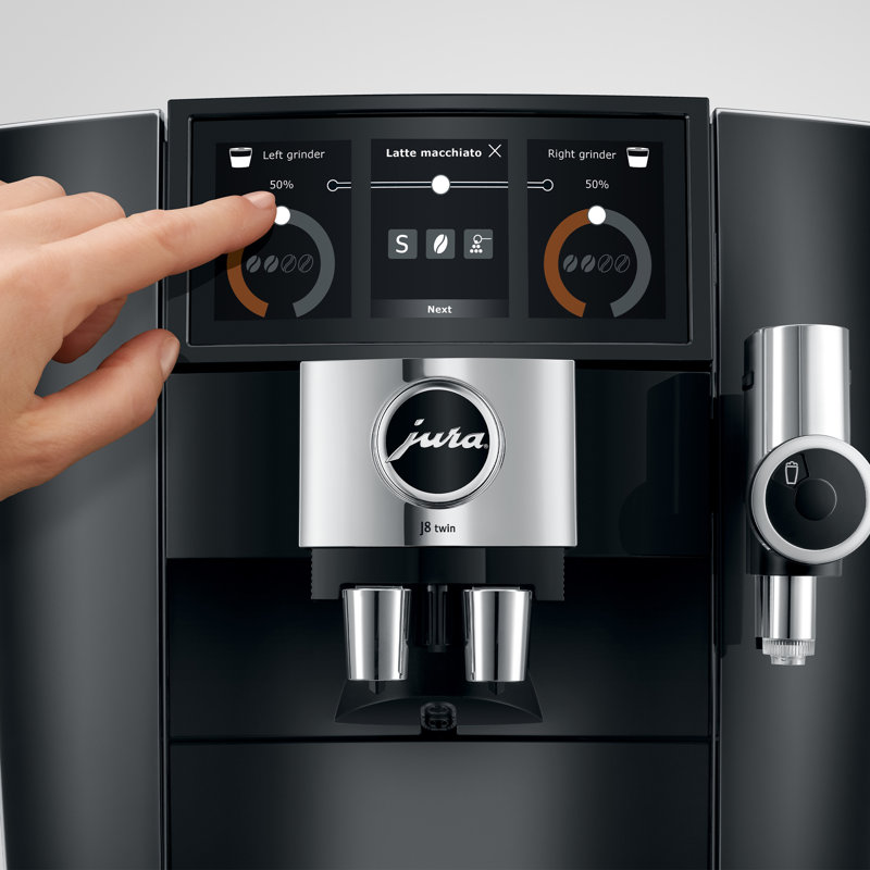JURA J8 Twin Diamond White, Black