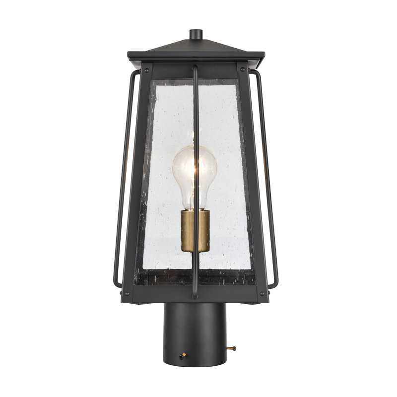 Kirkdale 17'' High 2-Light Outdoor Post Light - Matte Black, Matte Black