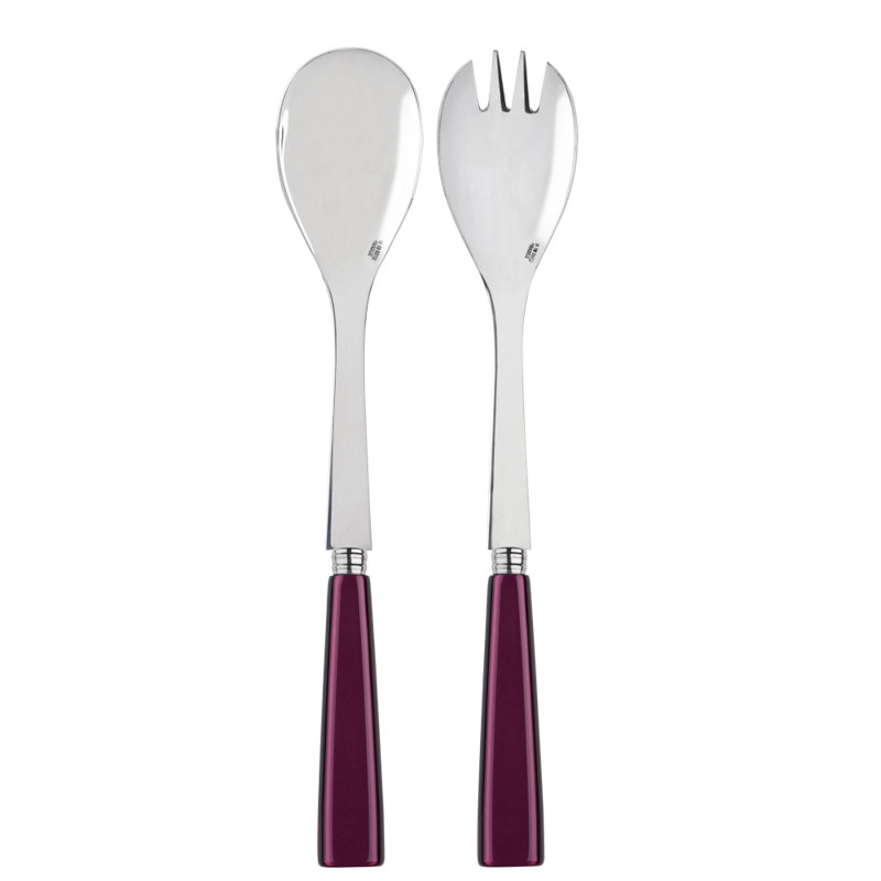 Sabre Paris - Salad Cutlery Set Icône, Aubergine