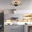 Jamei 8 - Light 37.4" Dimmable Crystal Semi Flush Mount-2088883948