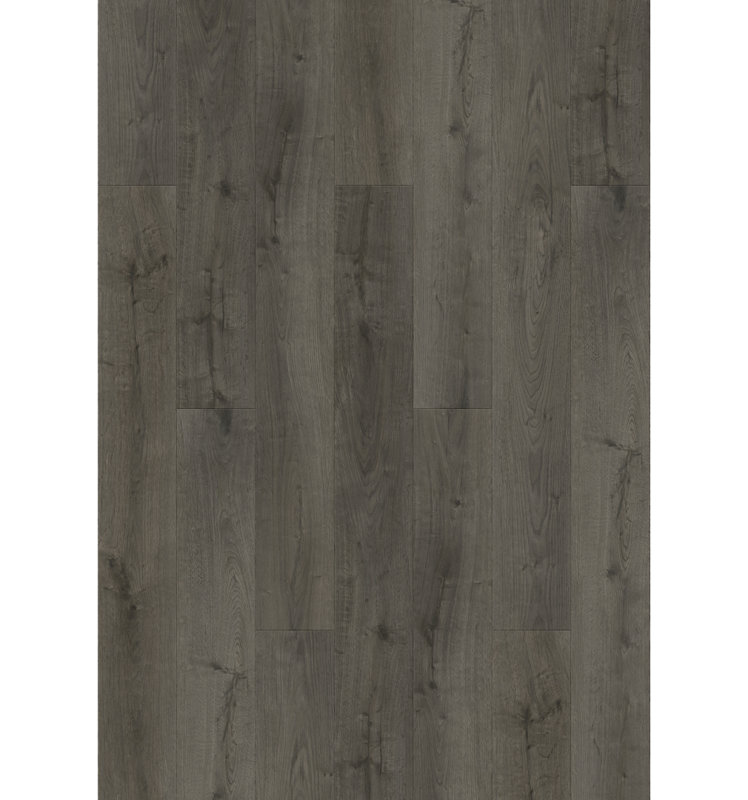 Lions Floor Bambino SPC Collection, Damier 7" x 48" Waterproof Luxury Vinyl Plank Flooring | Uniclic® Locking System, FloorScore Certified | Dark Gray | 1 Box = 23.64 Sq. Ft. | Most Rooms Need 30+ Boxes