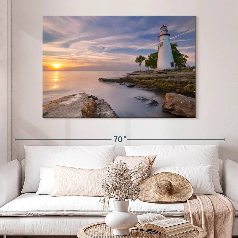 Marblehead lighthouse photography Aletra, H 34 po x l 51 po