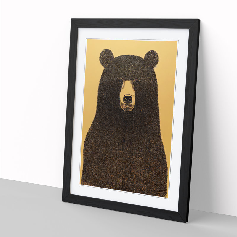 Bear Fantasy - Framed Print, 34cm H x 25cm W x 2cm D, Walnut Framed