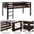 Twin Size Kids Solid Wood Loft Bed-968831503