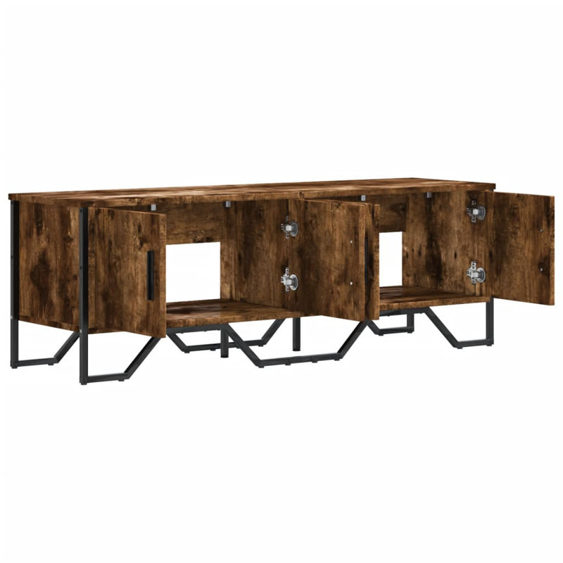 Alexica Unfinished TV Stand, Smoked Oak, 122cm
