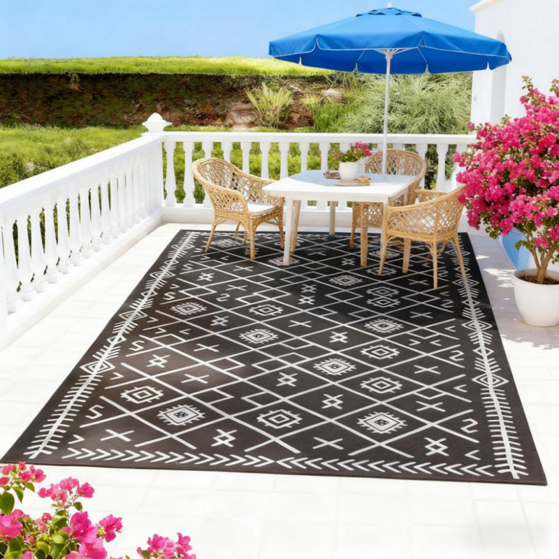 Tapis d'extérieur, tapis réversible pour patio