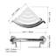 PLUS Corner Shelf 9.5", Grab Bar for Bath and Shower Safety (500 lb. Capacity)-67791254