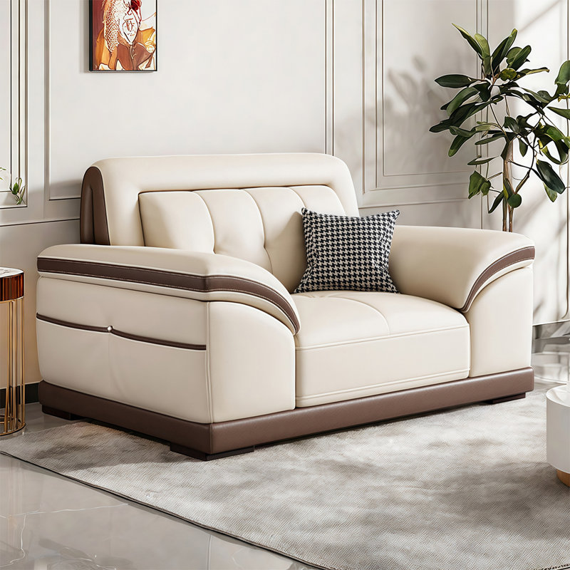 Modern and simple straight sofa