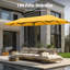 396.2cm X 198.1cm Rectangular Market Parasol-888690551