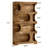71" Tall Bookcase, 4-Tier S-Shaped Bookshelf-577478404
