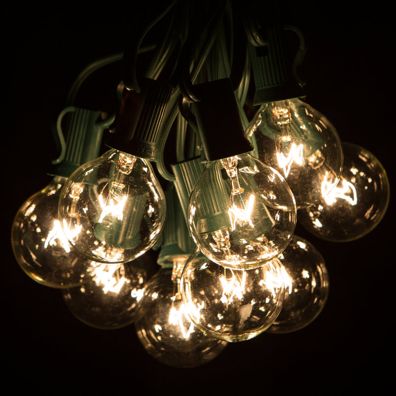 Blairsden Outdoor 100 - Bulb 1200'' Plug-in Globe String Light, Green