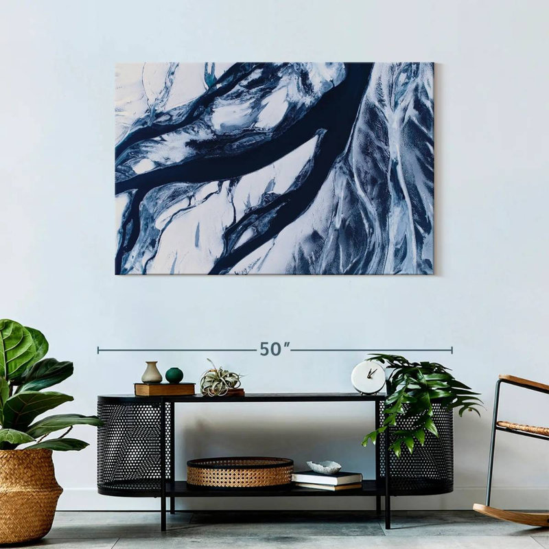 Alvord Meandering Icelandic River, 30" H x 45" W