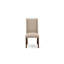 L'ensemble de table de cuisine 3 pièces comprend une table de salle à manger ronde avec piédestal et 2 chaises rembourrées en tissu de lin argile, naturel-1480473319-1480473316-1480493597