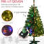 Arbre de Noël de 4 pi avec ouverture automatique et 100 lumières DEL blanc chaud ou coloré, 208 branches