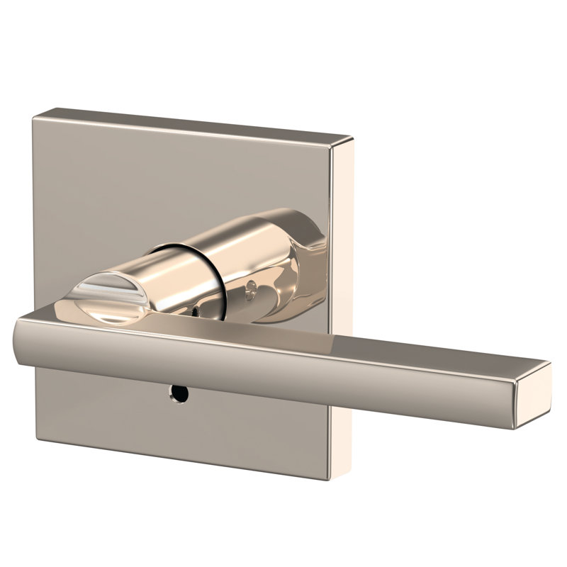 Custom Latitude Non-Turning Lever with Collins Trim, Polished Nickel