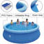 Piscine gonflable en plastique 2,6 pi x 12 pi Aike Home-72056276-96433364