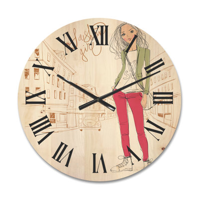 Solid Wood Wall Clock