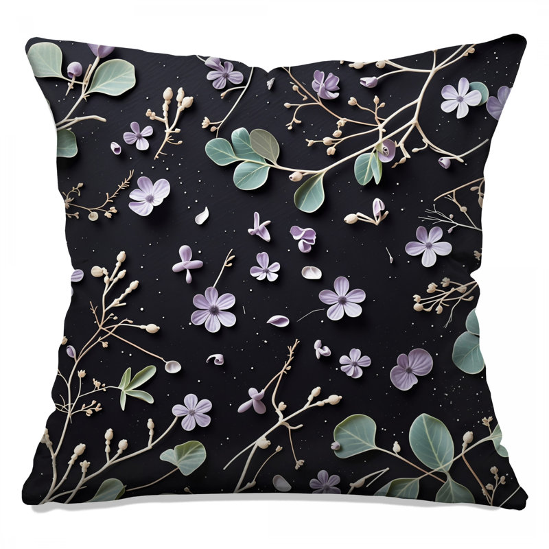 Coussin Floral, 14 X 14 pouces