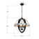 4-Light Wood Open Frame Aspen Globe Chandelier
