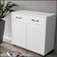 Two Door Side Table with Spacious Storage and Smooth Sliding Drawers, Perfect for Organized and Stylish Kitchens
