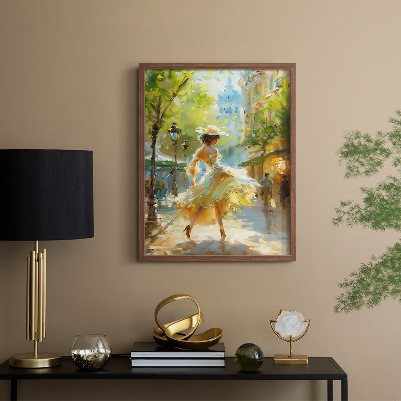 Reproduction encadrée WOMEN Series CMXV III - bois massif, Noyer, H 21 po x l 17 po