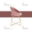 Fauteuil Lindall en velours de 85,85 cm de large
