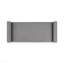 Banc de rangement avec repose-pieds 47 po, base en métal - gris