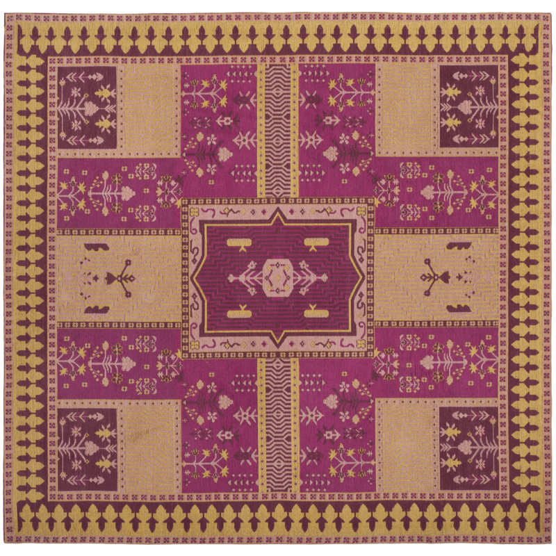 Estep Performance Geometric Rug, Square 6'