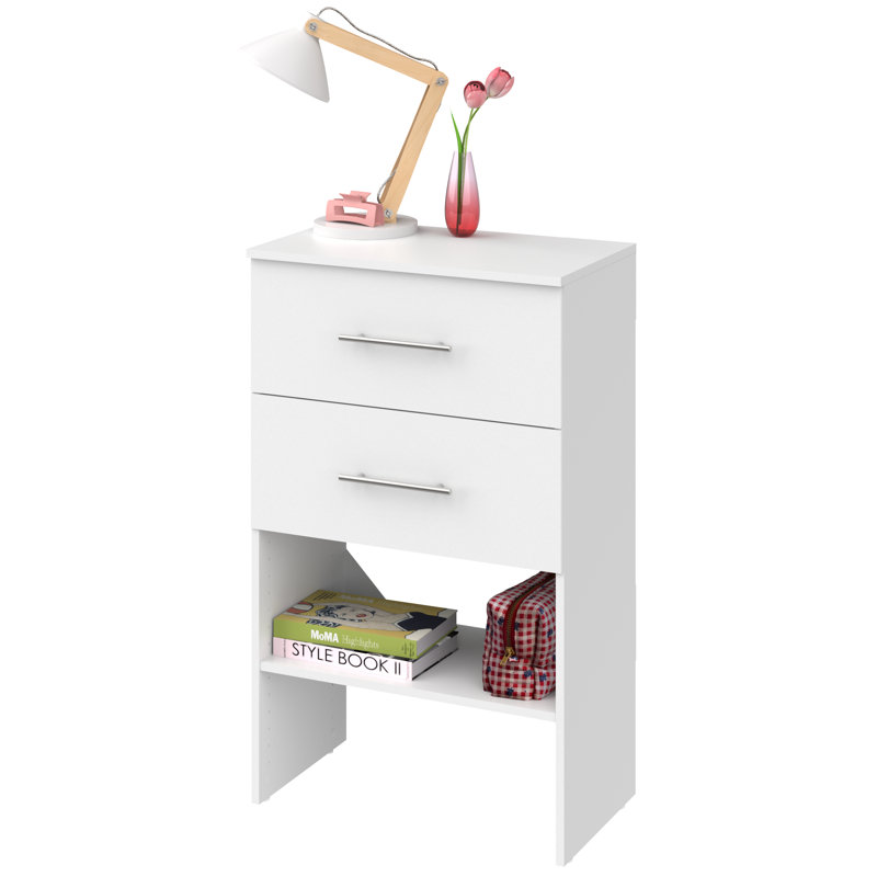 Suitesymphony Base Unit With 2 Drawers, White