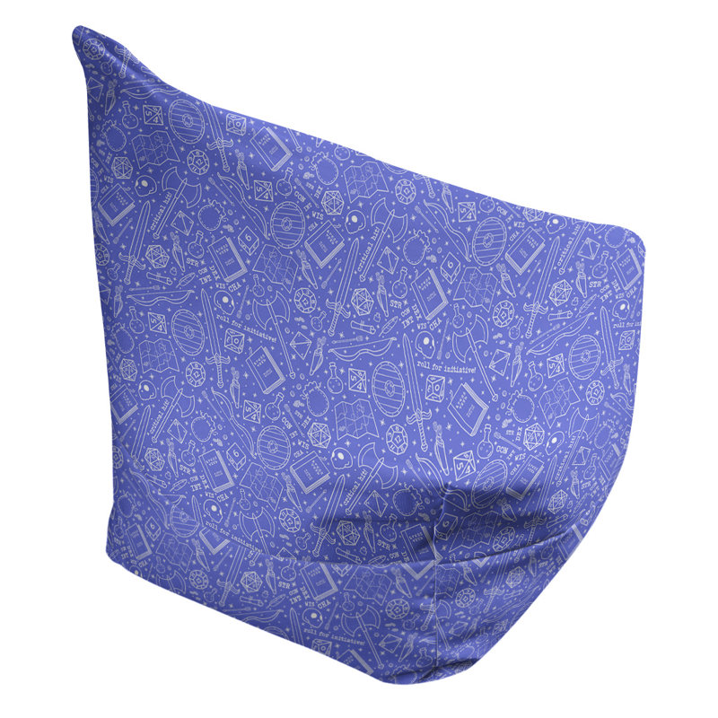 Sac de pois Leffel, Pas de bourre, Bleu / blanc, H 86 po x L 2 po x P 43 po