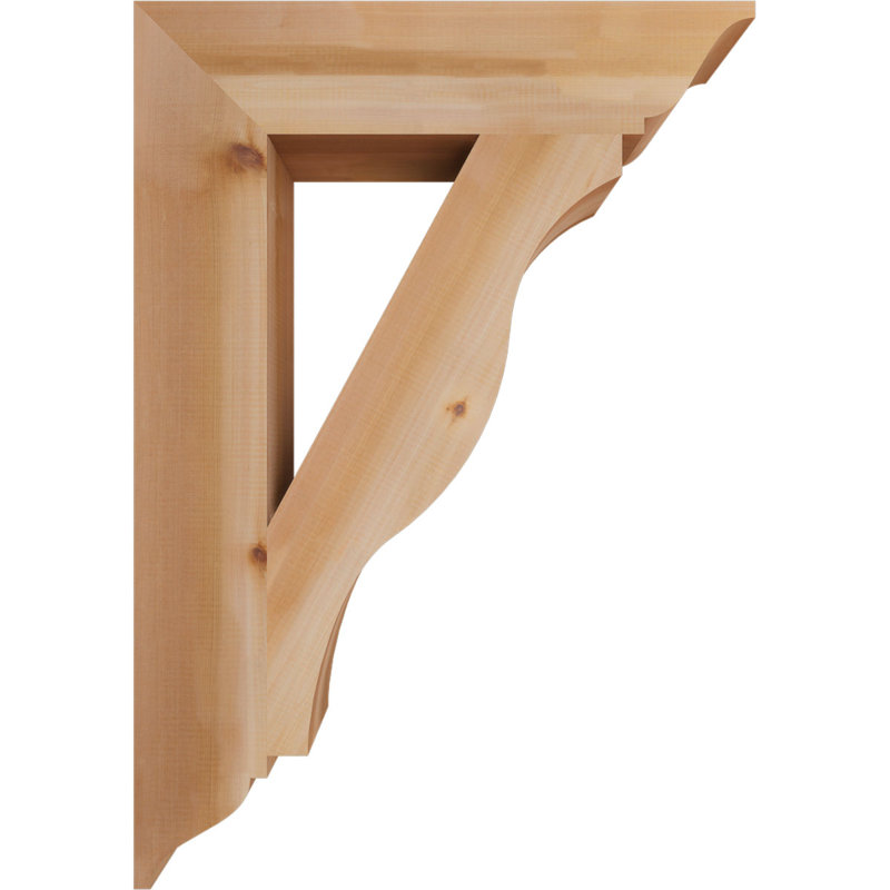 Support traditionnel Funston, H 40 po x l 5,5 po x P 28 po, Cèdre rouge de l'Ouest, Lisse