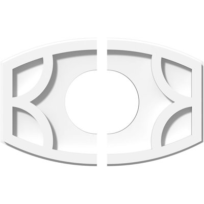 Médaillon de plafond contemporain en PVC de qualité architecturale Kailey
