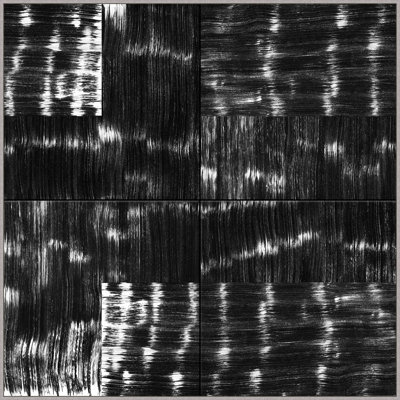 Strie Quad par Thom Filicia - peinture sur toile à cadre flottant