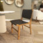 Chaise d'appoint en cuir véritable Markus-1595740651
