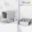 Stainless Steel Litter Box Enclosure with Scoop-115118127