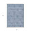 Tapis intérieur lavable floral bleu ciel et bleu 10 pi x 14 pi HomeRoots
