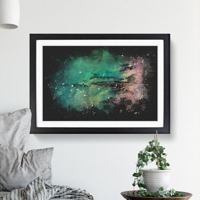 The Jurassic Coast in Dorset Paint Splash - Picture Frame Graphic Art