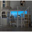 Lit mezzanine double en métal avec bureau, escalier de rangement, petite armoire et lumière DEL, noir-1658626929